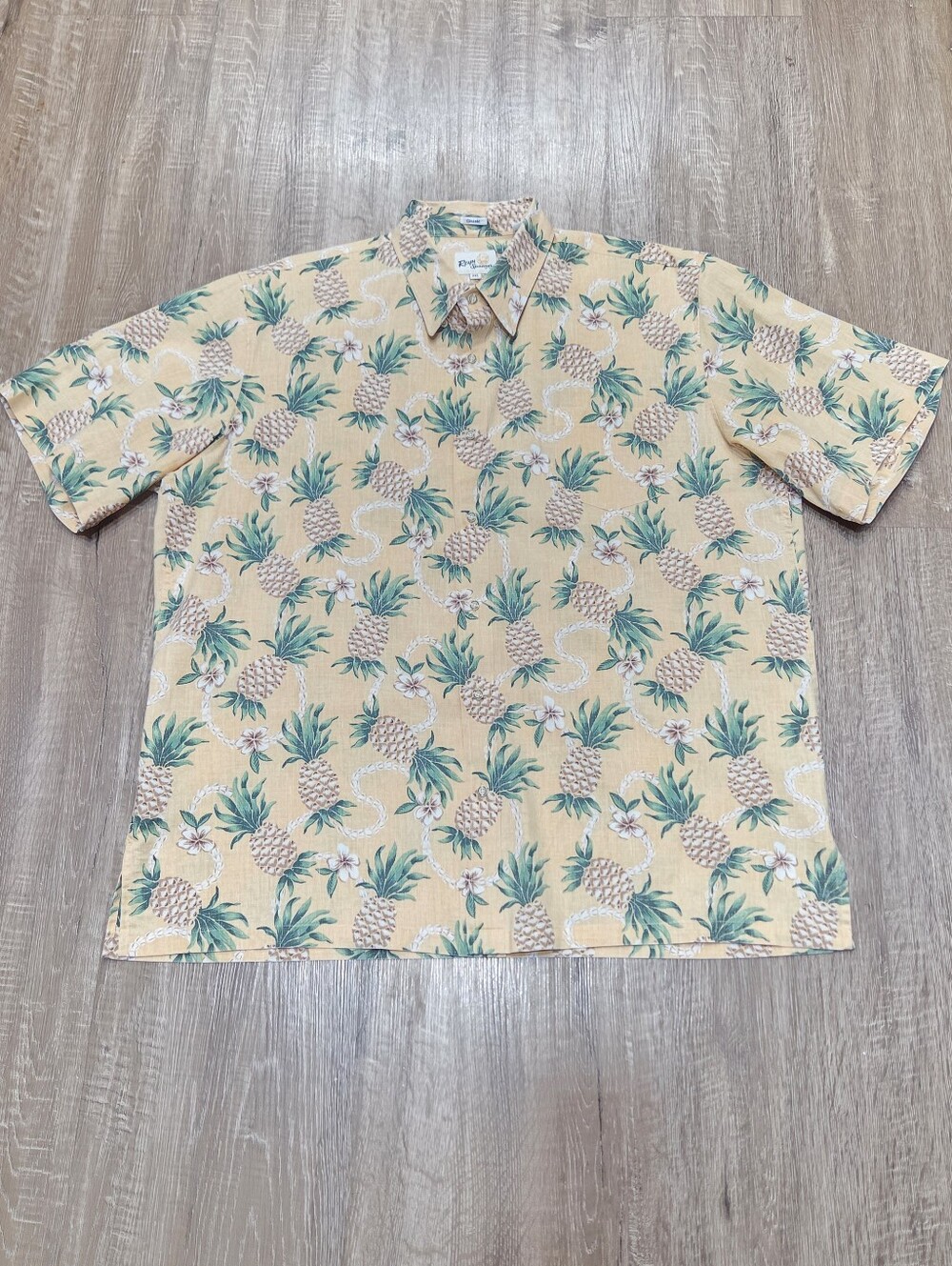 Reyn Spooner Mens Pre-owned Hawaiian Style Shirt Button Up 2XL.
